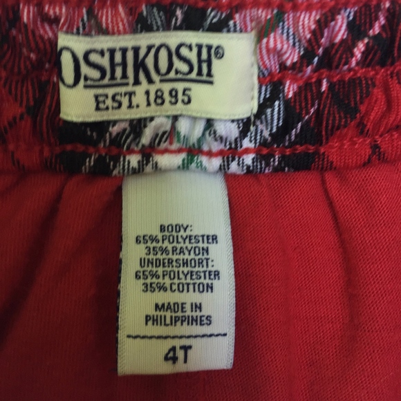 OSHKOSH little girl's pleated skirt w/undershort - Picture 4 of 5